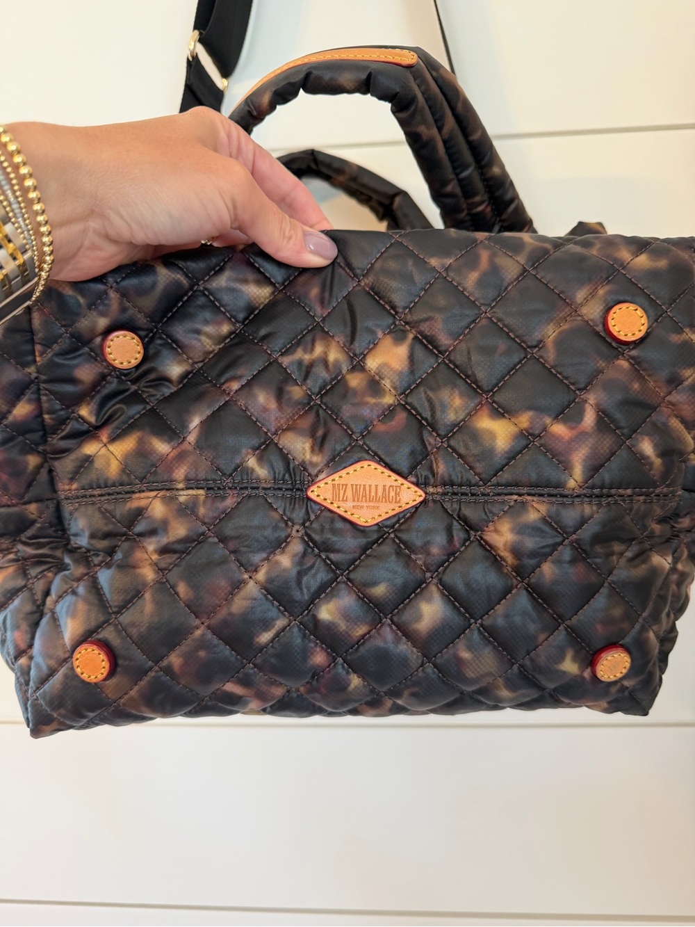 MZ Wallace Small Metro Tote Deluxe Tortoise - Picture 3 of 7
